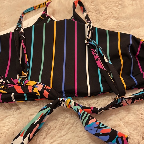 Vera Bradley Reversible Swimwear Swim Halter Top Medium (8-10) - Picture 4 of 9